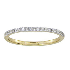 LADIES BAND 0.20CT ROUND DIAMOND 14K WHITE GOLD