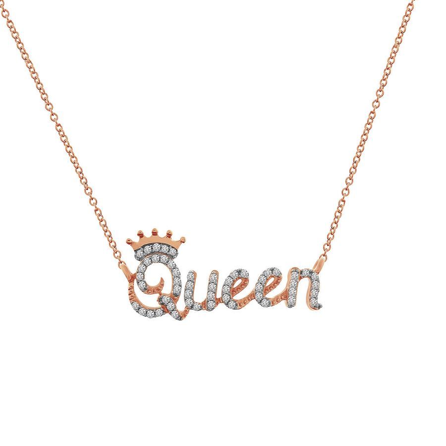 QUEEN DIAMOND NAMEPLATE - 10KT