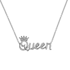 QUEEN DIAMOND NAMEPLATE - 10KT