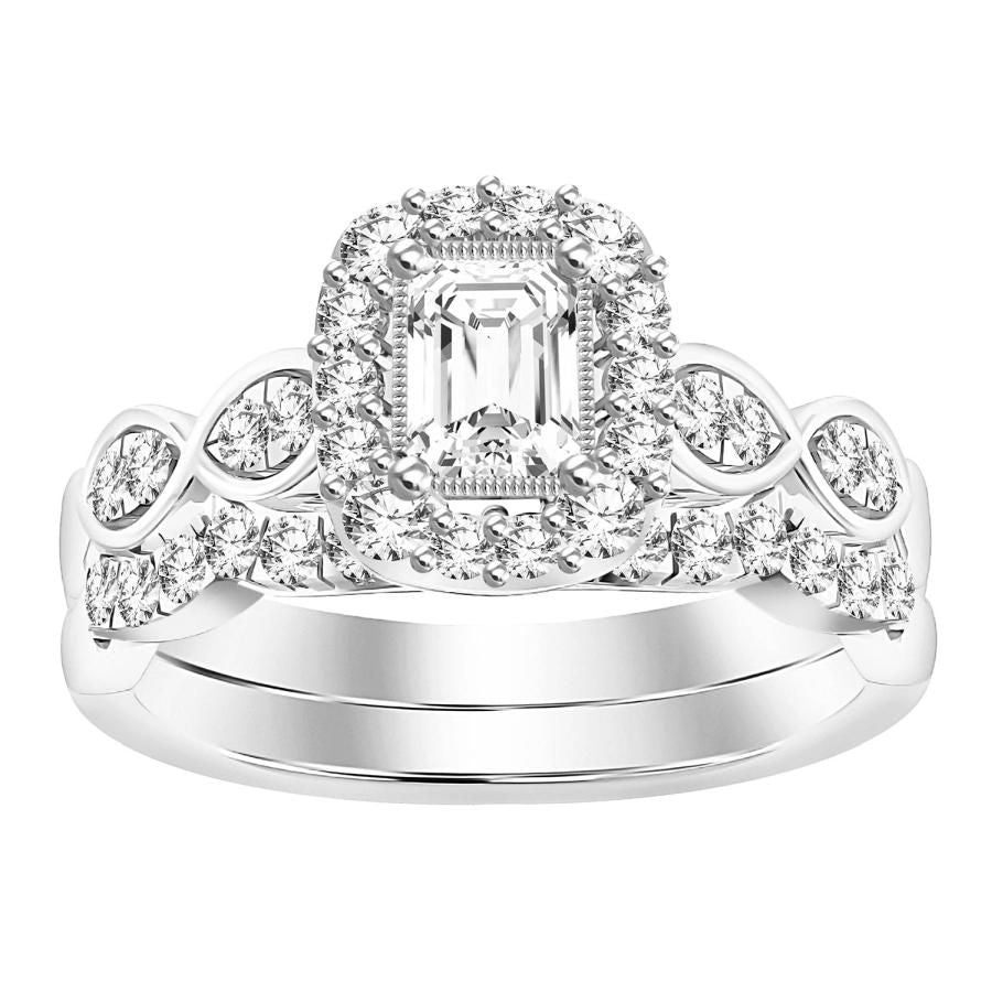 LADIES BAND ONLY 0.25CT ROUND DIAMOND 14K WHITE GOLD