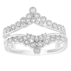 LADIES RING 0.25CT ROUND DIAMOND 14K WHITE GOLD