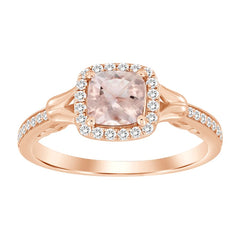 LADIES RING 0.75CT ROUND DARK BROWN DIAMOND 10K ROSE GOLD