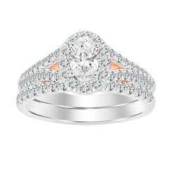 LADIES BAND ONLY 0.25CT ROUND DIAMOND 14K WHITE GOLD