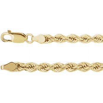 6mm Rope Link Chain - 10kt