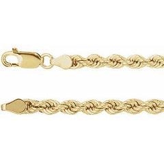 6mm Rope Link Chain - 10kt