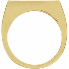 Gold Bar Ring 3mm Stackable / Engravable