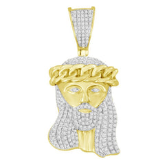 MEN'S CHARM 0.50CT ROUND DIAMOND 10K YELLOW GOLD