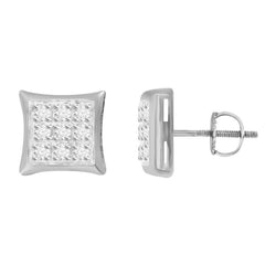 MEN'S YUVA KITE EARRINGS 0.05CT ROUND DIAMOND 10K WHITE GOLD