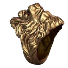 18kt Lion Head Ring