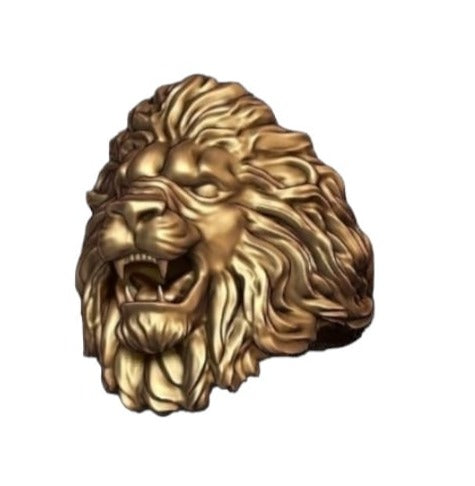 18kt Lion Head Ring