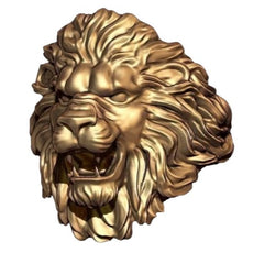 18kt Lion Head Ring