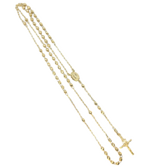 14kt Cross Rosary Crucifix Chain