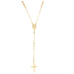 14kt Cross Rosary Crucifix Chain