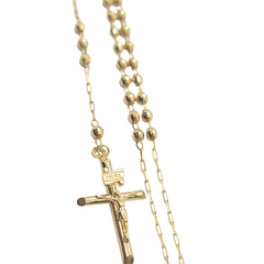 14kt Cross Rosary Chain