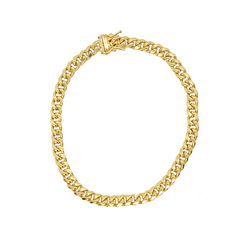 14kt Cuban Link Bracelet 5.5mm (Hollow)