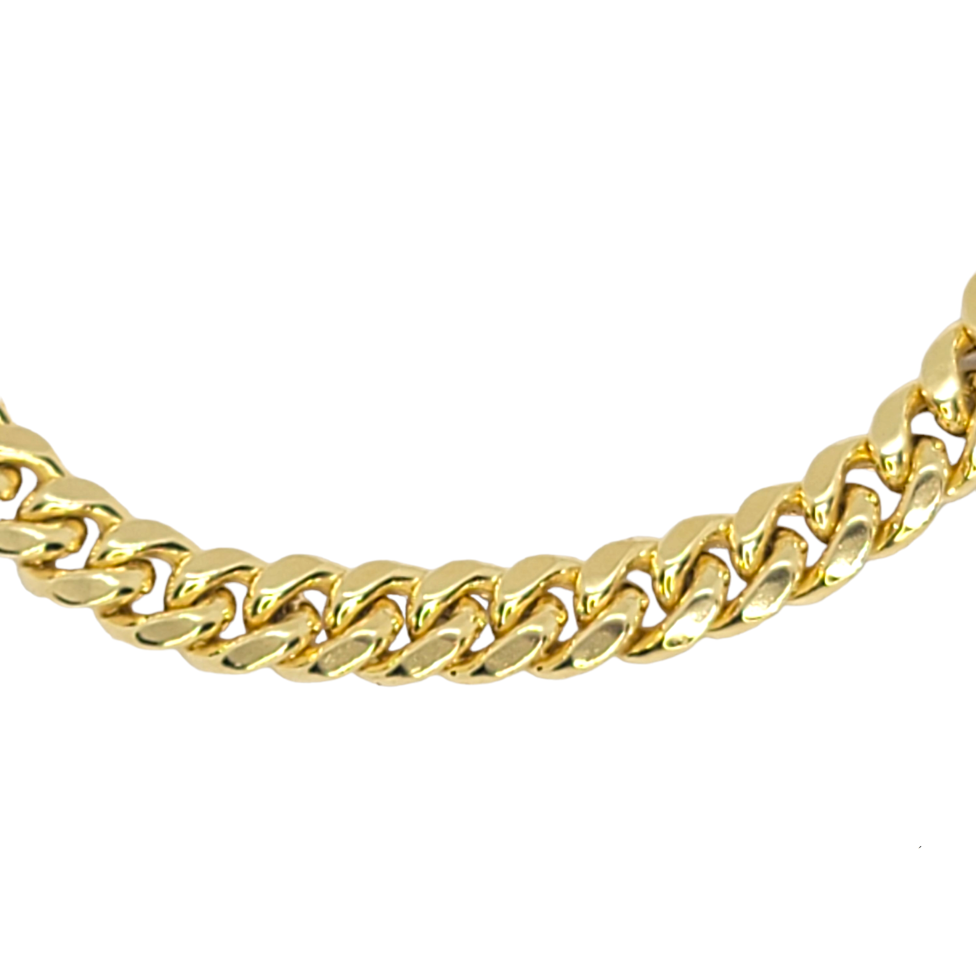 14kt Cuban Link Bracelet 5.5mm (Hollow)