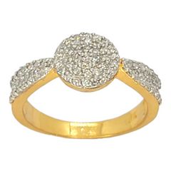 10kt Cluster Diamond Ring