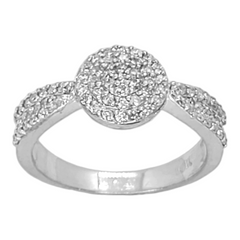 10kt Cluster Diamond Ring