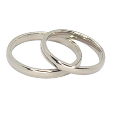 14kt Solid Gold Wedding Bands 2.5mm