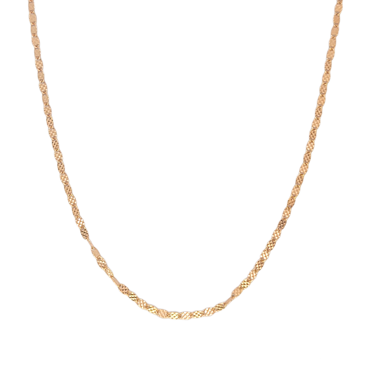 14kt Rose Gold Chain 18"