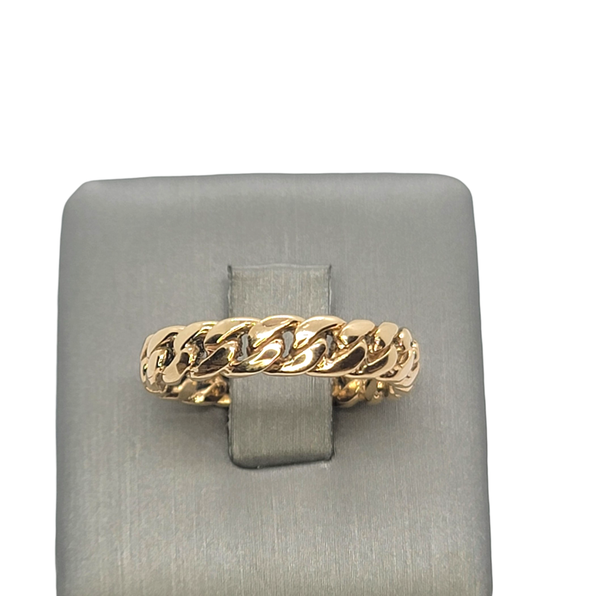 14kt 5mm Cuban Link Ring