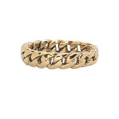 14kt 5mm Cuban Link Ring