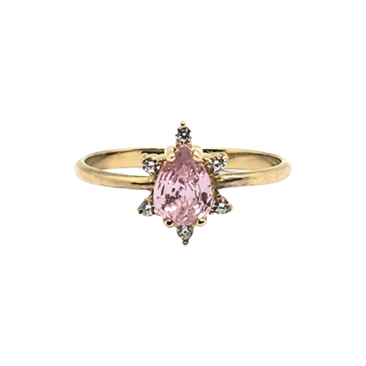 Pear Shaped Birthstone Ring - 10kt