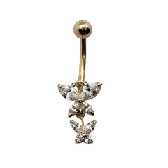 Butterfly Belly Ring - 14kt