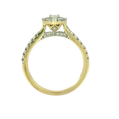 Pear Shape 0.90ct Diamond Ring - 14kt