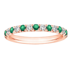 18kt Gemstone & Diamond Band