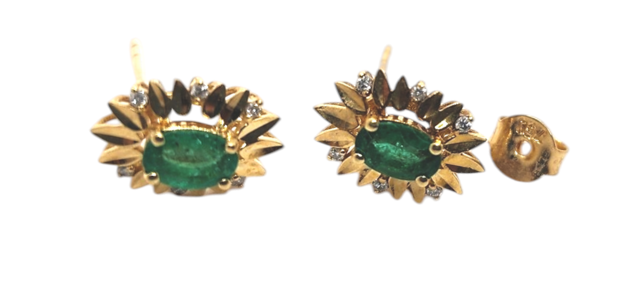 Colombian Emerald Earrings - 18kt