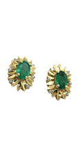 Colombian Emerald Earrings - 18kt