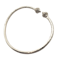 Twist Design West Indian Bangle - Sterling Silver