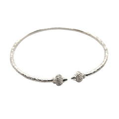 Twist Design West Indian Bangle - Sterling Silver