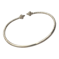 Twist Design West Indian Bangle - Sterling Silver