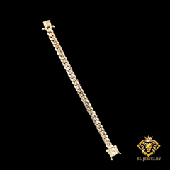 10mm SOLID BRACELET - Miami Cuban Link 14kt