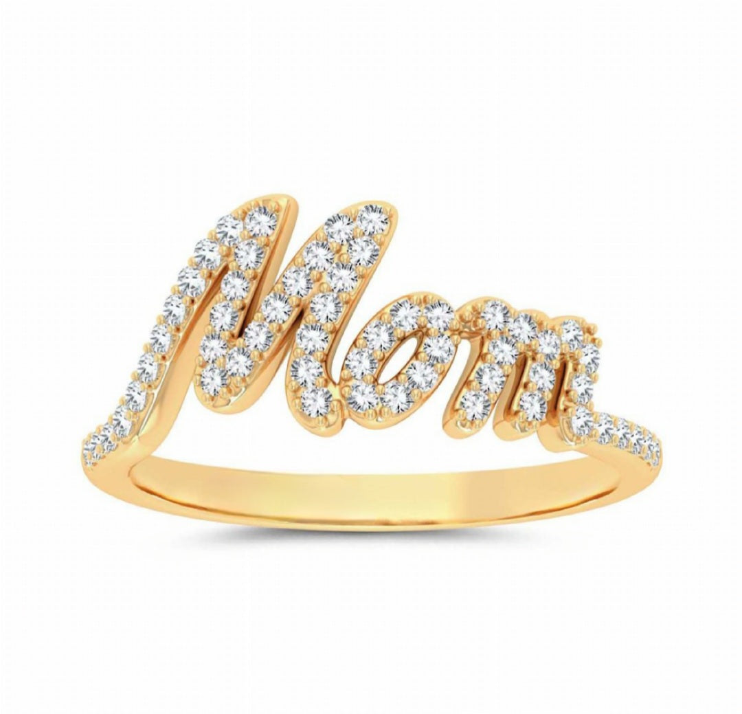 Diamond Mom Ring - 10kt Gold 0.25ct