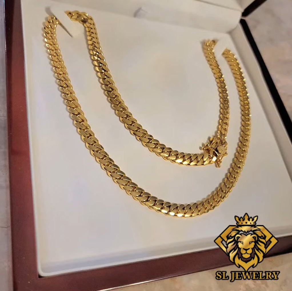 7mm Cuban Link Chain 10kt Solid