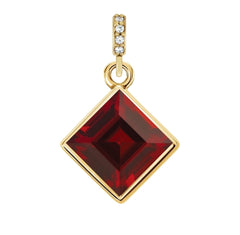 Birthstone Pendant - Solid 14kt Yellow Gold