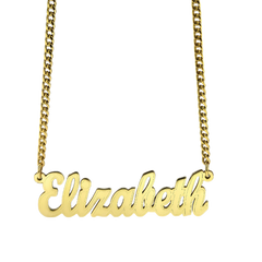 12mm Nameplate with Chain - 10kt