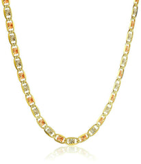 1.8mm Fancy Chain Link - 10kt Tri-Color