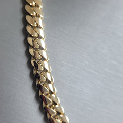 9mm Cuban Link Chain 10kt SOLID