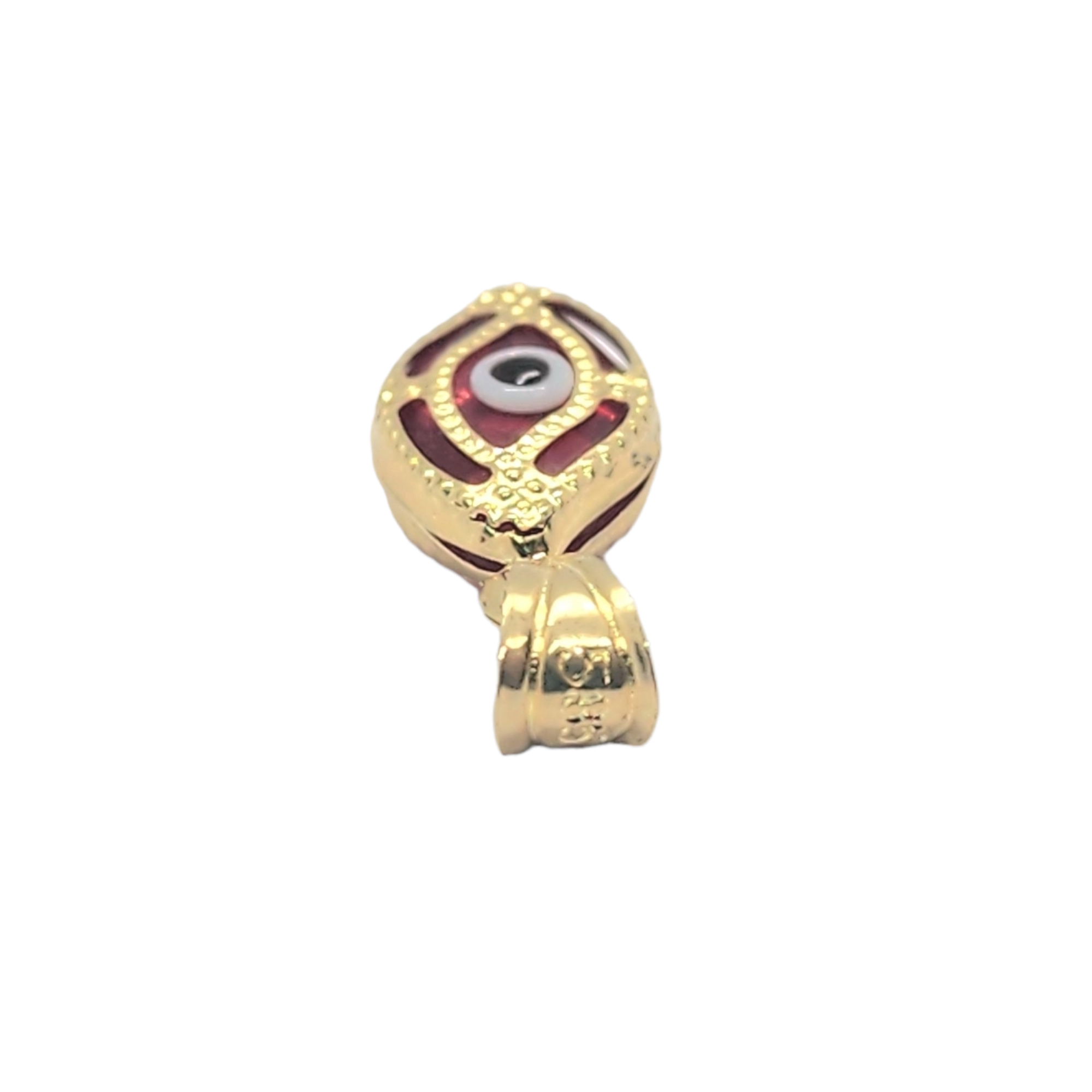 Red Evil Eye - 14kt Gold