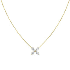 18kt YG - Clover Necklace 0.50ct