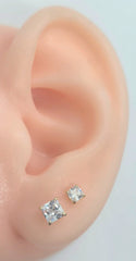 CZ Stud Earrings - 14kt SQUARE