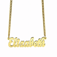 12mm Nameplate with Chain - 10kt