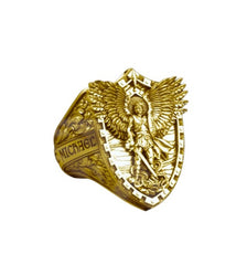 14kt Saint Michael Ring