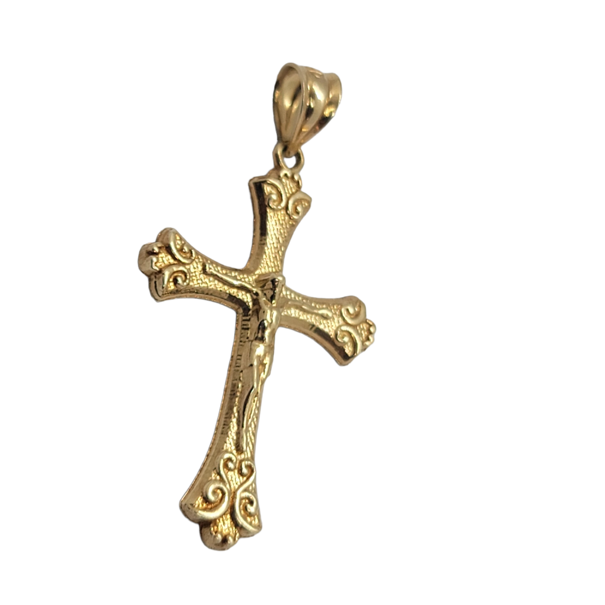 14kt Yellow Gold Crucifix Pendant