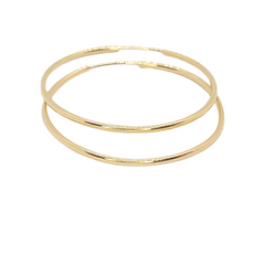 14kt Yellow Gold Endless Hoops 1.50"inches