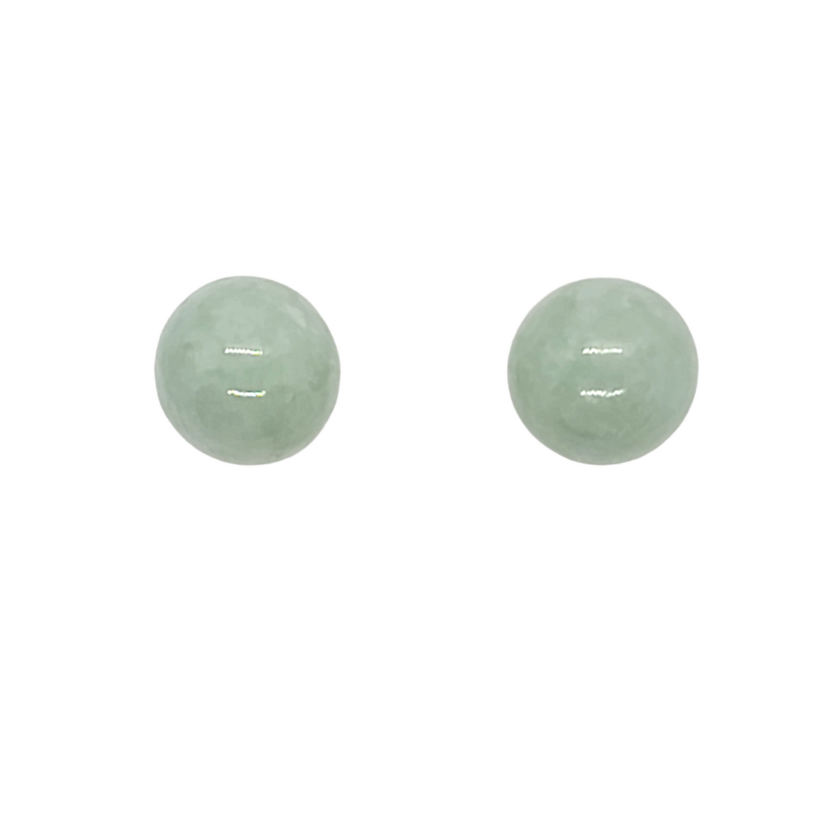 14kt Jade Studs Large